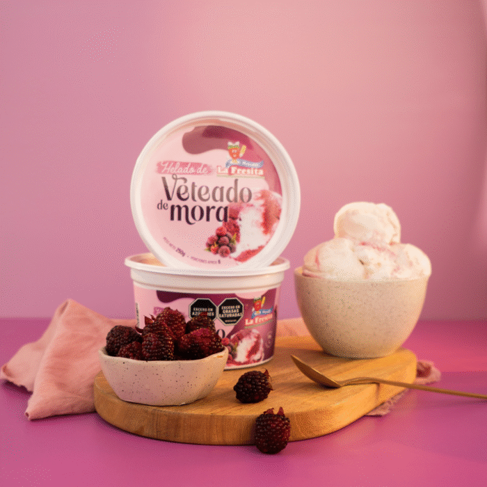 Batido medio litro Veteado de Mora